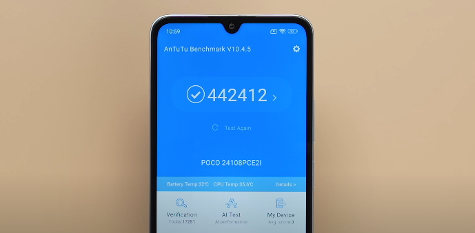 poco m7 pro 5g antutu score