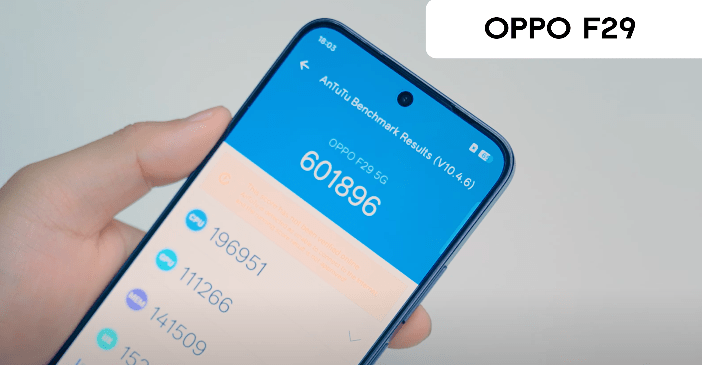oppo f29 and oppo f29 pro antutu score difference