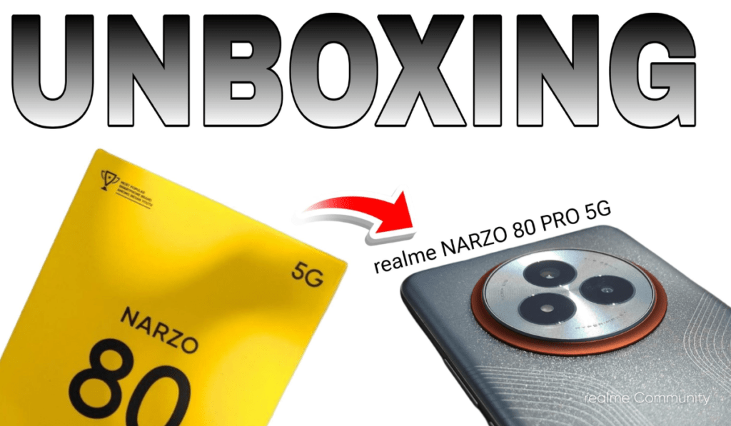 realme narzo 80 pro 5g unboxing